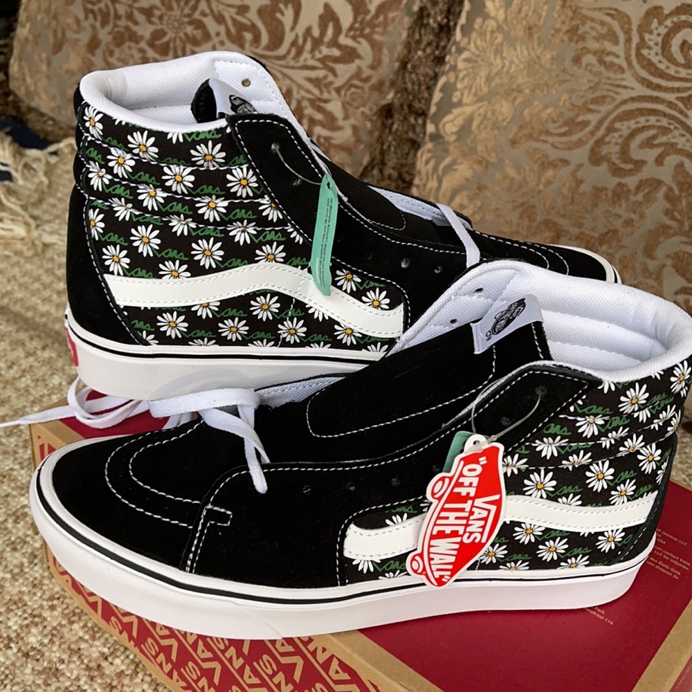 Vans Comfycush Sk8-Hi Scribble Flower Daisy/BlackM - Picture 11 of 16